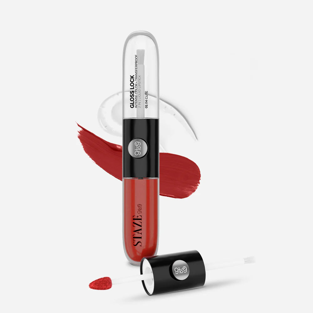STAZE 9to9 Gloss Lock | 12-Hour Transfer-Proof Plumping Lip Gloss with Berries & Botanicals (Buy 1 Get 1 Free 🎁)