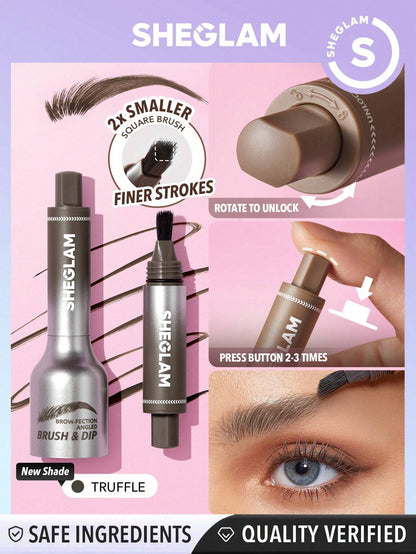 SHEGLAM Brow fection Angled Brush and Dip Liquid Eyebrow Gel Pen