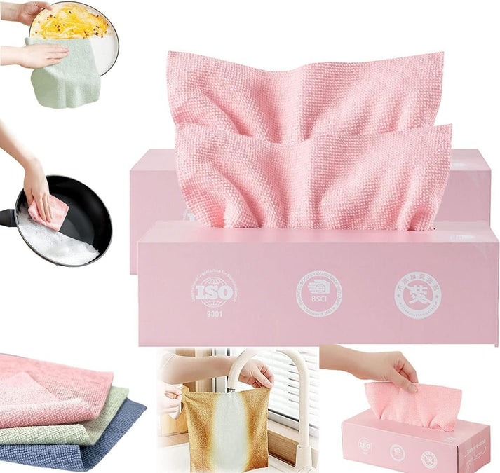 20 pcs Microfiber Cleaning Cloth with Box